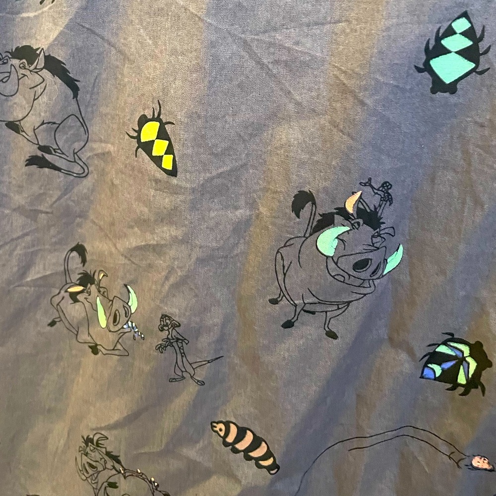 Lion King button down short sleeve Timón & Pumba